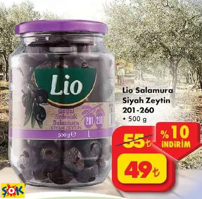 LİO SALAMURA SİYAH ZEYTİN LİO SALAMURA SİYAH ZEYTİN